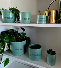 Load image into Gallery viewer, Concrete Plant Pots- Teal Blue | 3" 4" 5" 7"