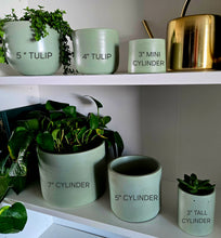 Load image into Gallery viewer, Concrete Plant Pots- Mint Blue | 3" 4" 5" 7"