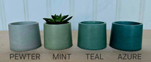 Load image into Gallery viewer, Concrete Plant Pots- Pewter Blue | 3" 4" 5" 7"