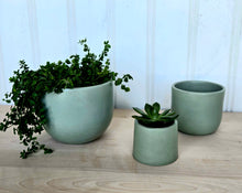 Load image into Gallery viewer, Concrete Plant Pots- Mint Blue | 3" 4" 5" 7"