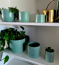 Load image into Gallery viewer, Concrete Plant Pots- Teal Blue | 3" 4" 5" 7"