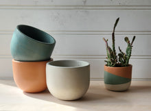 Load image into Gallery viewer, Cylinder Planter- 3" 5" 7" Emerald Coast