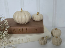 Load image into Gallery viewer, Pumpkin Decor- Cream