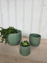 Load image into Gallery viewer, Concrete Plant Pots- Emerald Green | 3" 4" 5" 7"