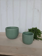 Load image into Gallery viewer, Concrete Plant Pots- Emerald Green | 3" 4" 5" 7"