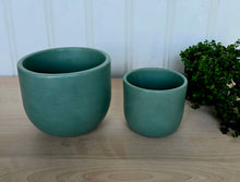 Load image into Gallery viewer, Concrete Plant Pots- Teal Blue | 3" 4" 5" 7"