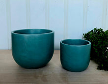 Load image into Gallery viewer, Concrete Plant Pots- Azure Blue | 3" 4" 5" 7"