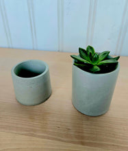 Load image into Gallery viewer, Concrete Plant Pots- Pewter Blue | 3" 4" 5" 7"