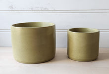 Load image into Gallery viewer, Cylinder Planter- 5&quot; and 7&quot; Chartreuse
