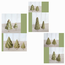 Load image into Gallery viewer, Concrete Christmas Trees - Olive - Tree&#39;s 1/2/3 Featured
