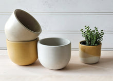 Load image into Gallery viewer, Cylinder Planter- 5&quot; and 7&quot; White
