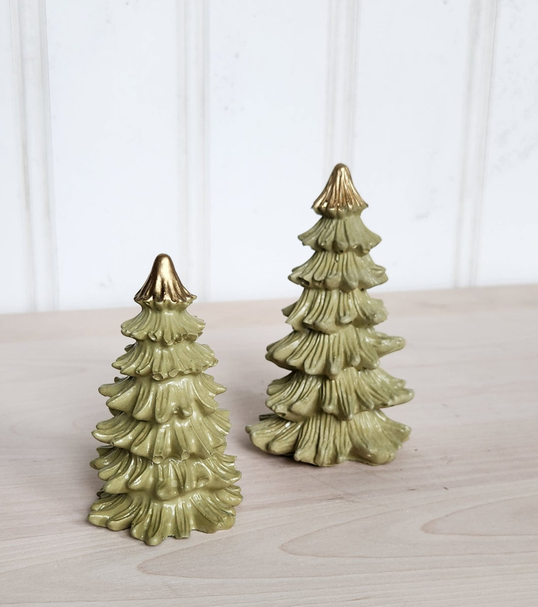 Concrete Christmas Trees - Olive - Tree's 7/8 Featured