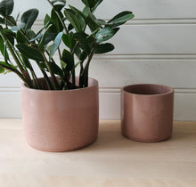 Load image into Gallery viewer, Cylinder Planter- 3" 5" 7" Blush &amp; Olive
