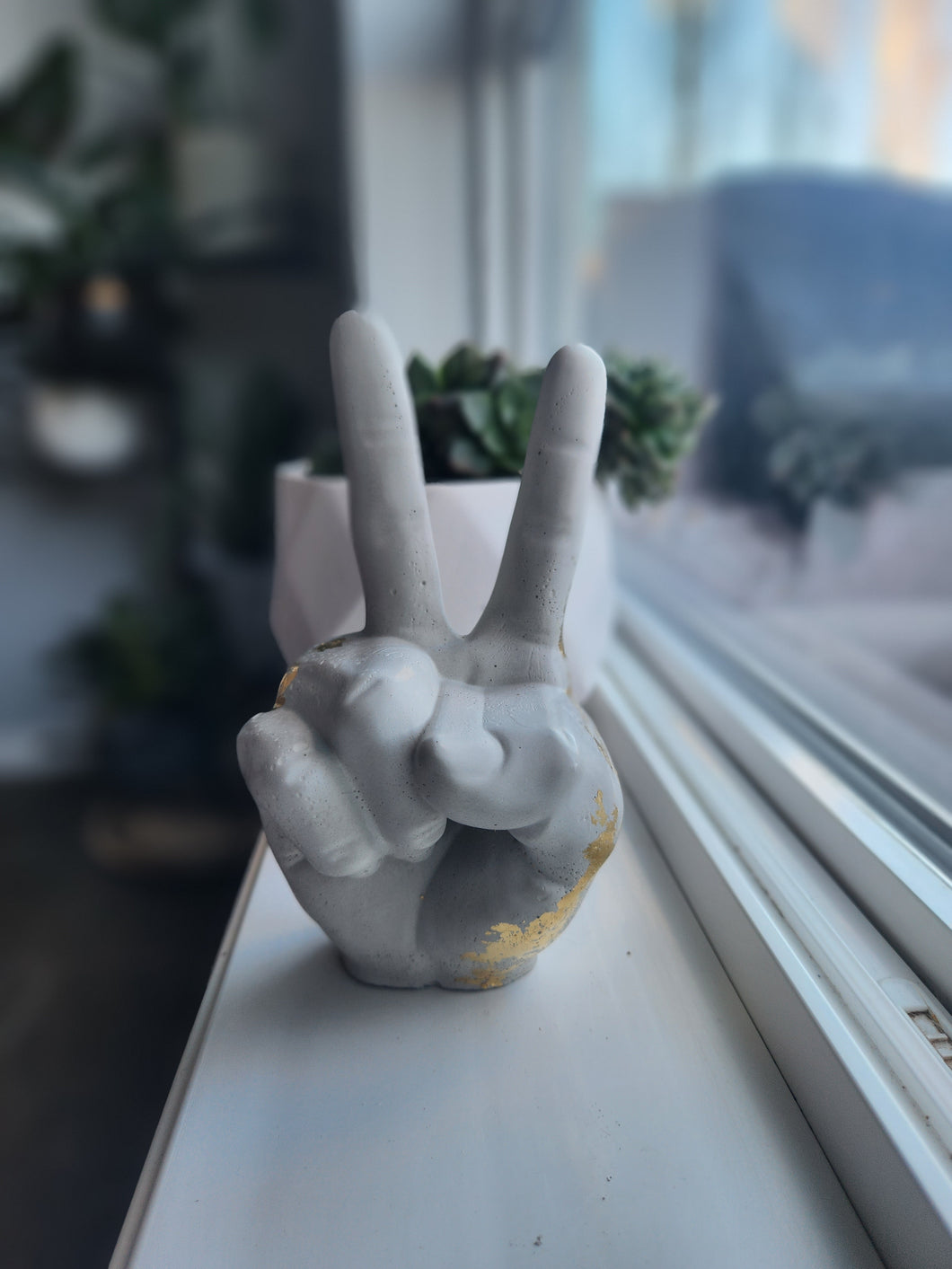 Funky Hand Statues